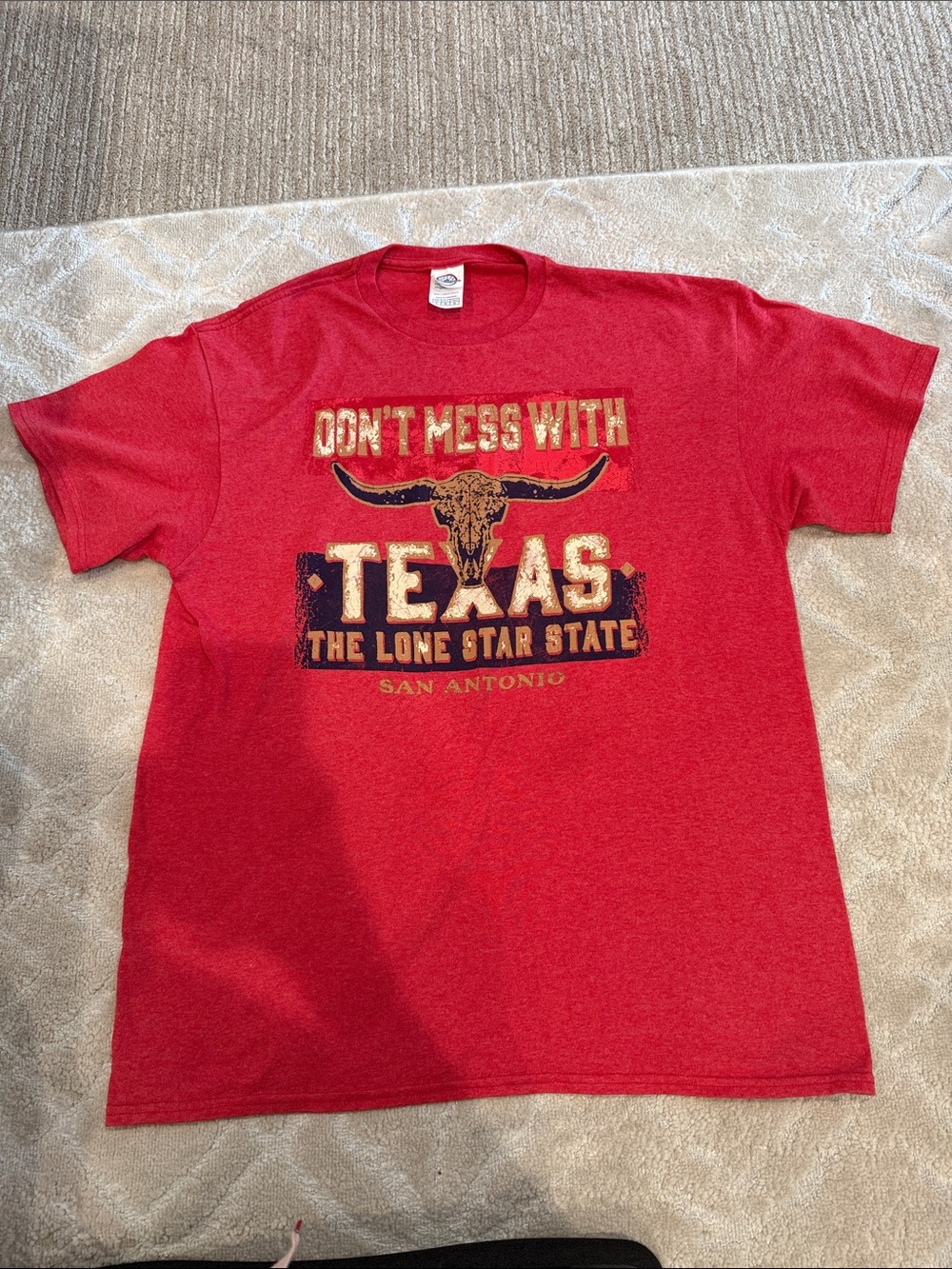 Red Delta Pro Weight Crewneck Tee